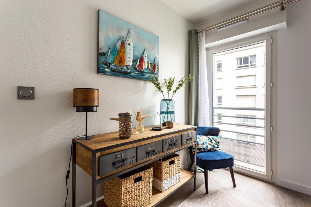 Le Saint Helier -Appartement Cosy Et Calme Parking Rennes Eksteriør bilde